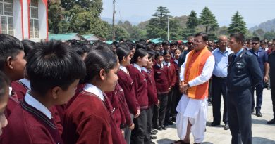 मुख्यमंत्री पुष्कर सिंह धामी ने किया सैनिक स्कूल घोड़ाखाल का दौरा, छात्रों ने किया मुख्यमंत्री का गर्मजोशी से स्वागत