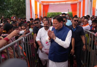 मुख्यमंत्री पुष्कर सिंह धामी पहुंचे खटीमा, बग्घा चौवन में “12 साल विश्वास के, विकास के, जनकल्याण के” कार्यक्रम में किया प्रतिभाग