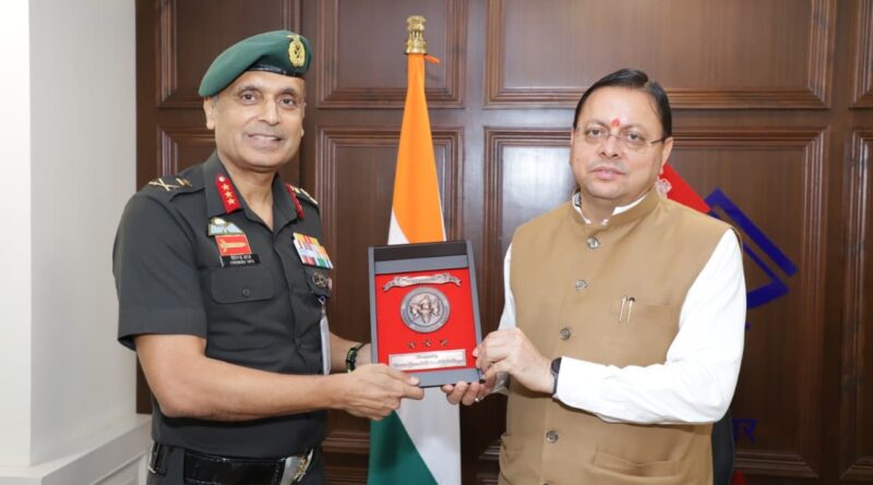 मुख्यमंत्री पुष्कर सिंह धामी से महानिदेशक एनसीसी ने की शिष्टाचार भेंट, उत्तराखण्ड में एनसीसी के विस्तार एवं आधुनिक आधारभूत संरचना के विकास पर हुई महत्वपूर्ण चर्चा